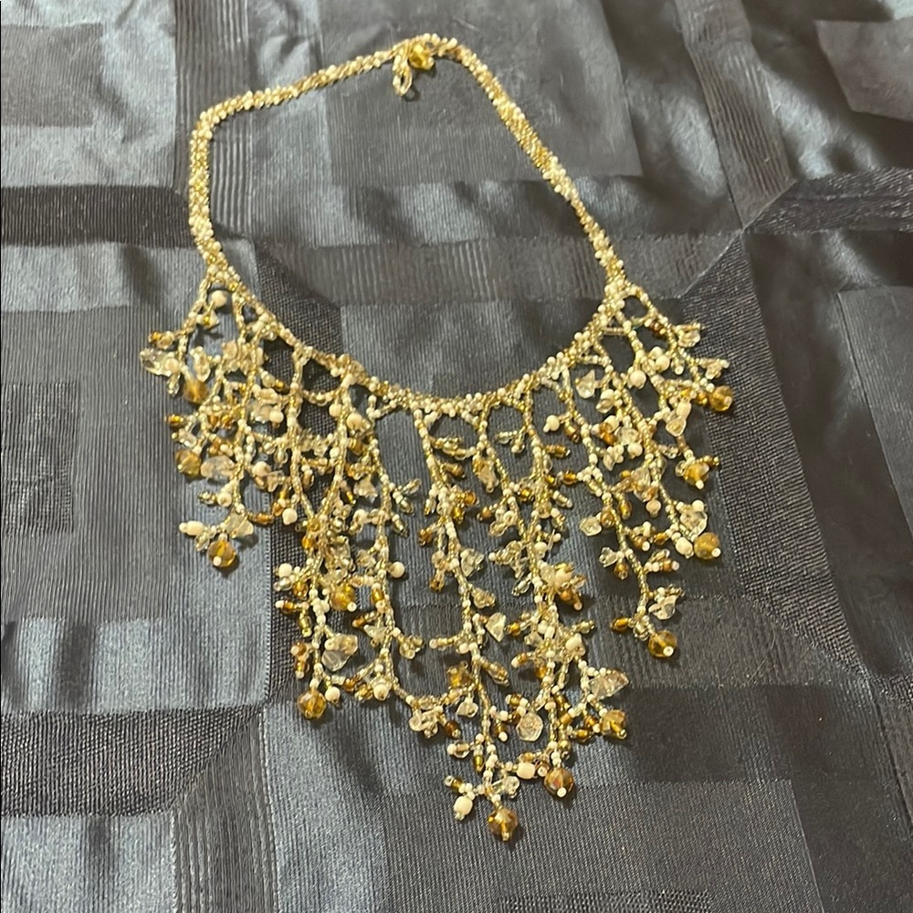 Elegant Beaded Statement Necklace from Mexico
